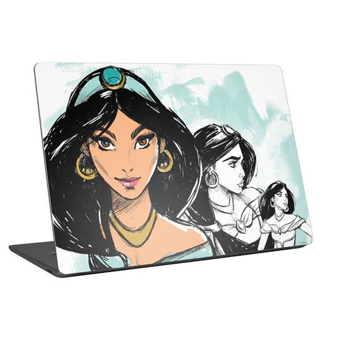 Disney Princess Jasmine Sketch Universal Laptop 12in (9.8 x 6.8in) Skin